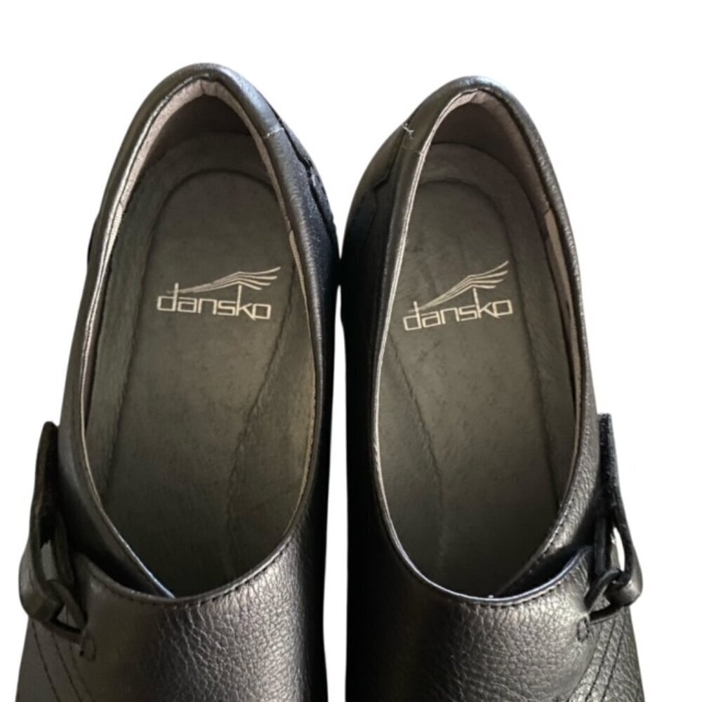 Dansko Franny Black Leather Slip On Shoe - Picture 8 of 8